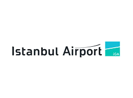 Istanbul Airport logo in PNG format, prominently featuring the airport's stylized representation, a common pick-up and drop-off location for Istanbul Luxury Transfer services