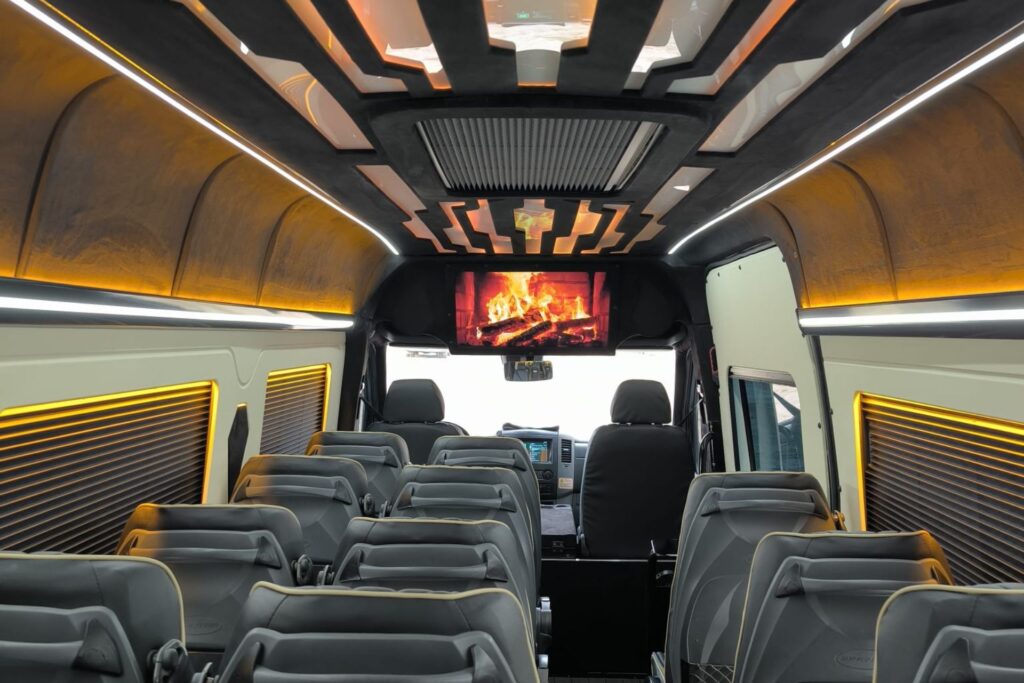 mercedes sprinter luxury transfer interior